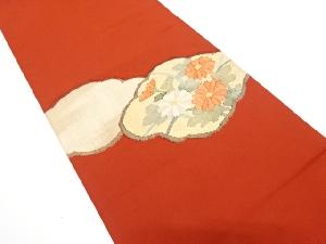 雲取りに菊模様織り出し袋帯